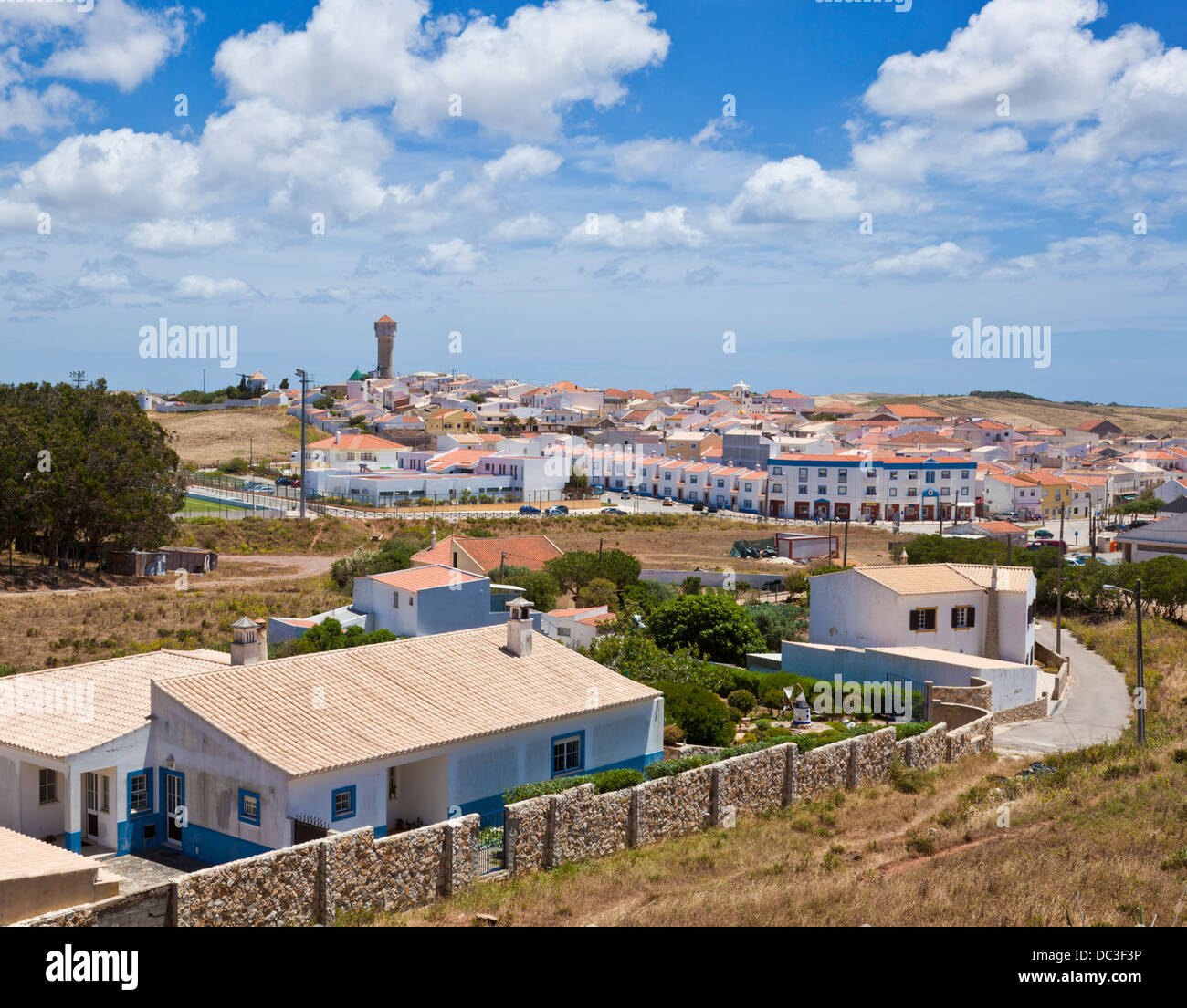 Vila da Bispo town and skyline Algarve Portugal EU Europe Stock Photo