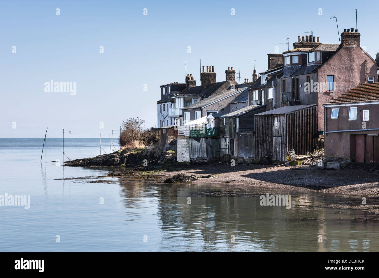 Houses at Ferryden on the South Esk Estuary in Scotland Stock Photo Alamy