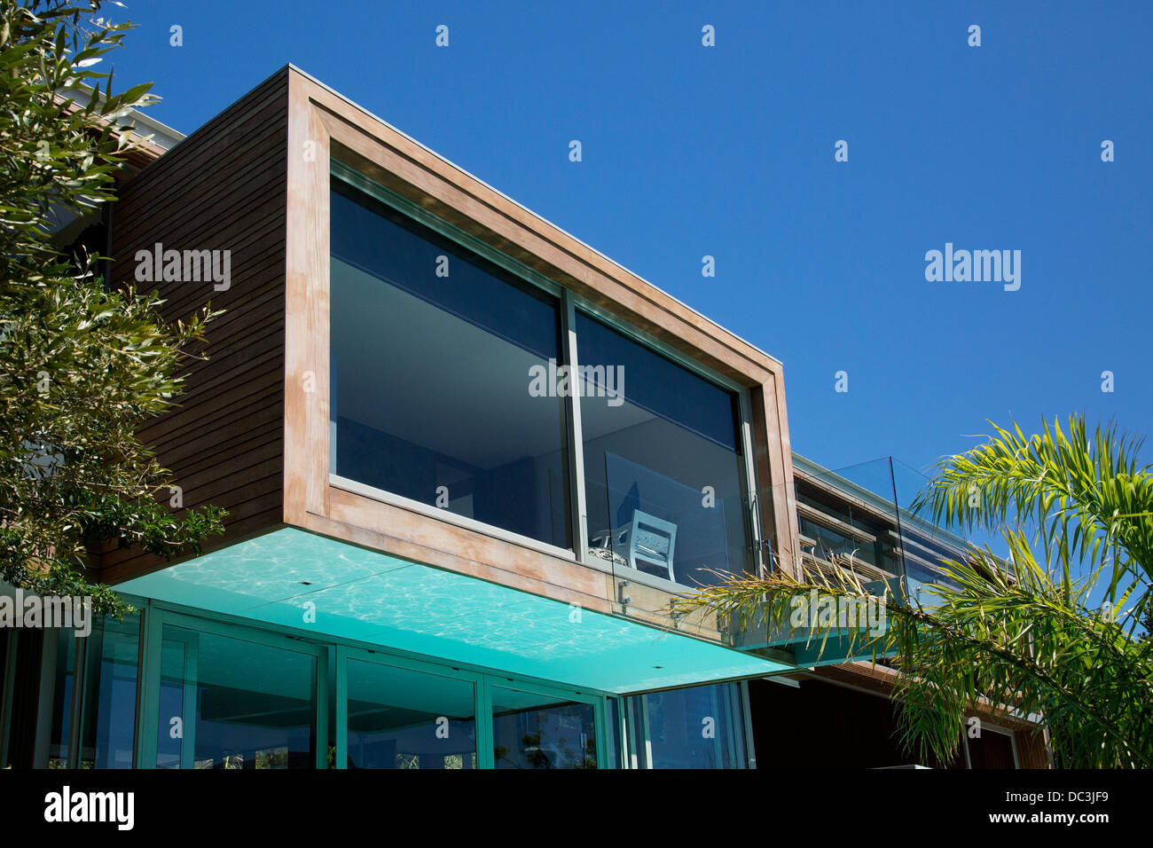 Windows of modern house Stock Photo