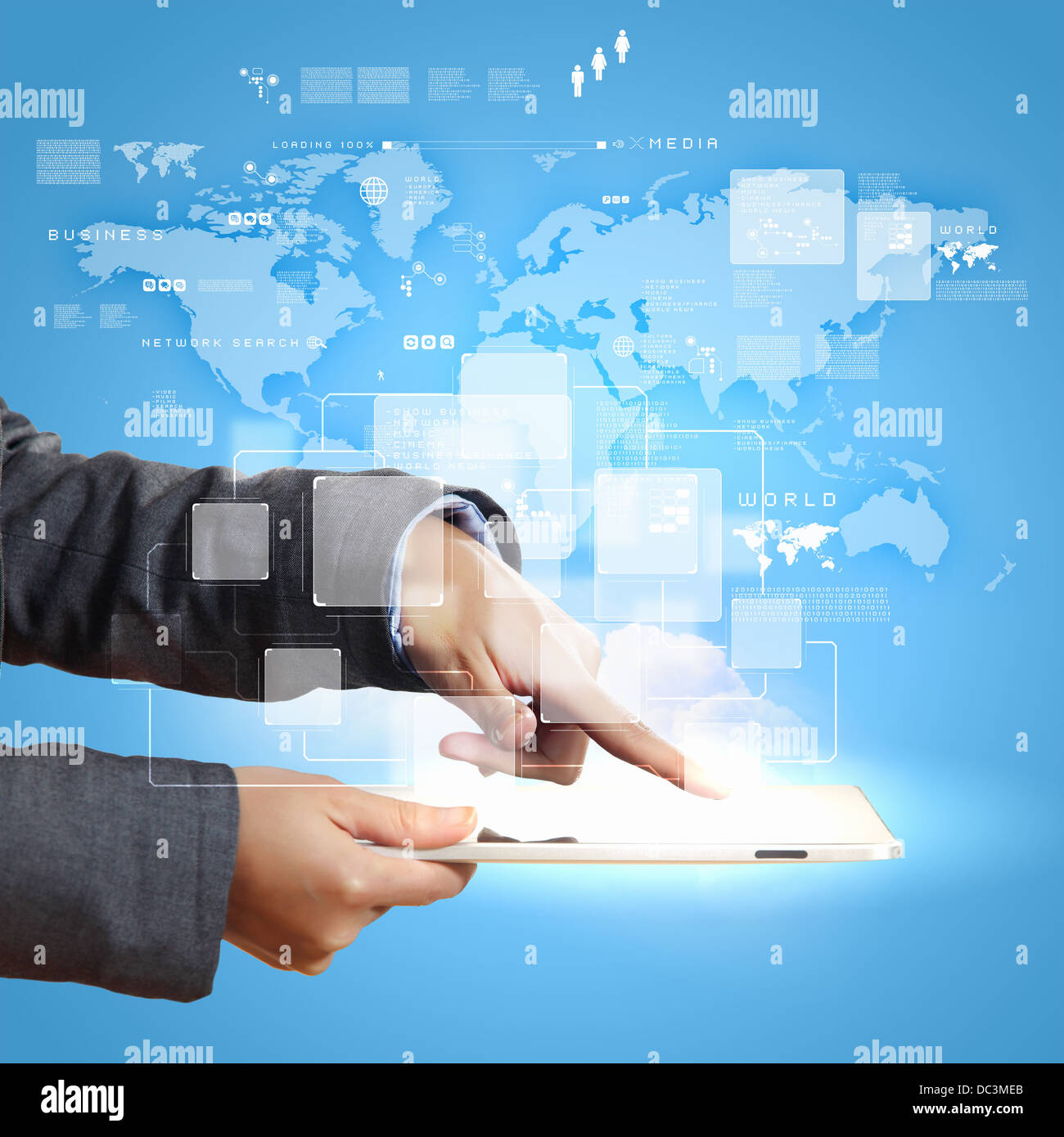 global business network Stock Photo Alamy