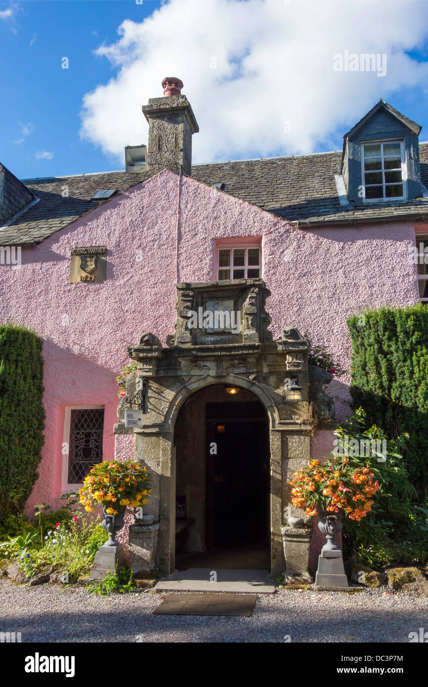 Main entrance front door Roman Camp Country House Hotel Callandar Perthshire Scotland Stock Photo