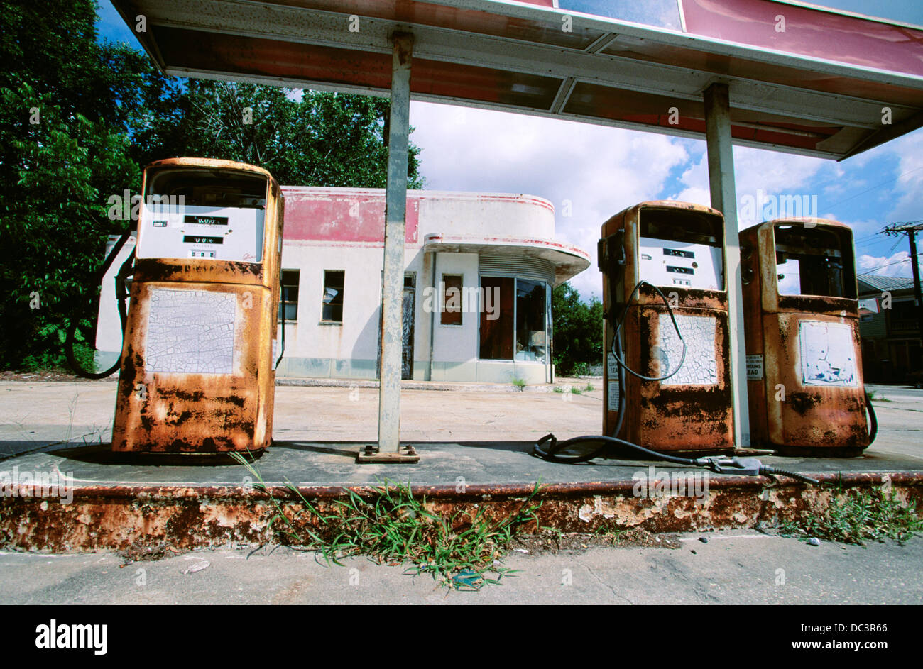 Gas pumps. Charleston. South Carolina. USA Stock Photo Alamy