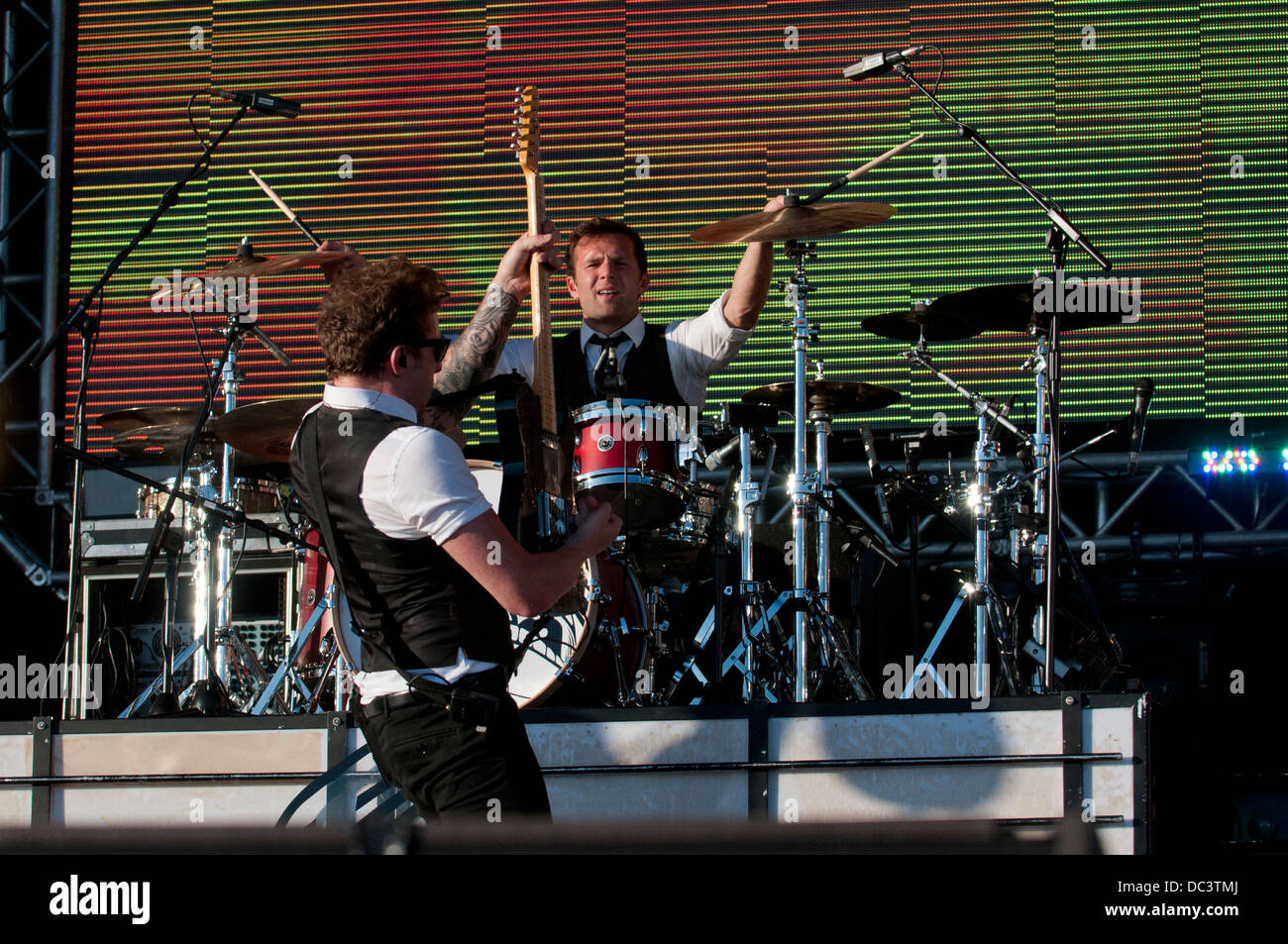 Danny Jones and Harry Judd of multi platinum selling band McFly perform ...