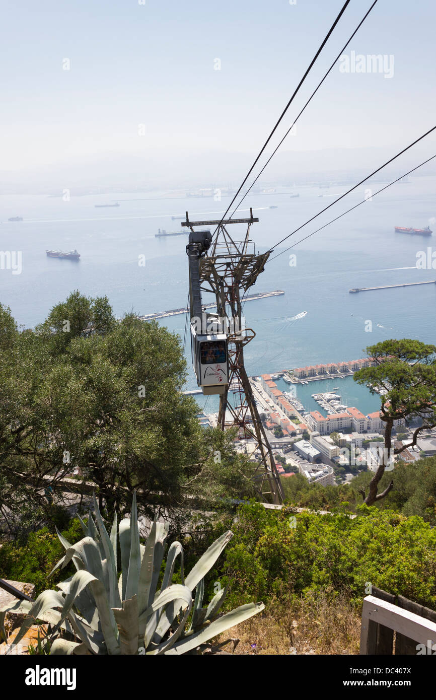 Gibraltar cable car Stock Photo Alamy