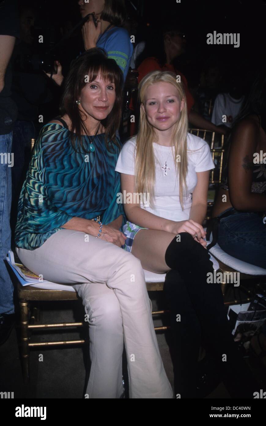 SALE JOHNSON with Casey Johnson.House of Field by David Dalrymple Spring  2003 Fashion Show 2002.k26377Hmc.(Credit Image: © Henry Mcgee/Globe  Photos/ZUMAPRESS.com Stock Photo - Alamy