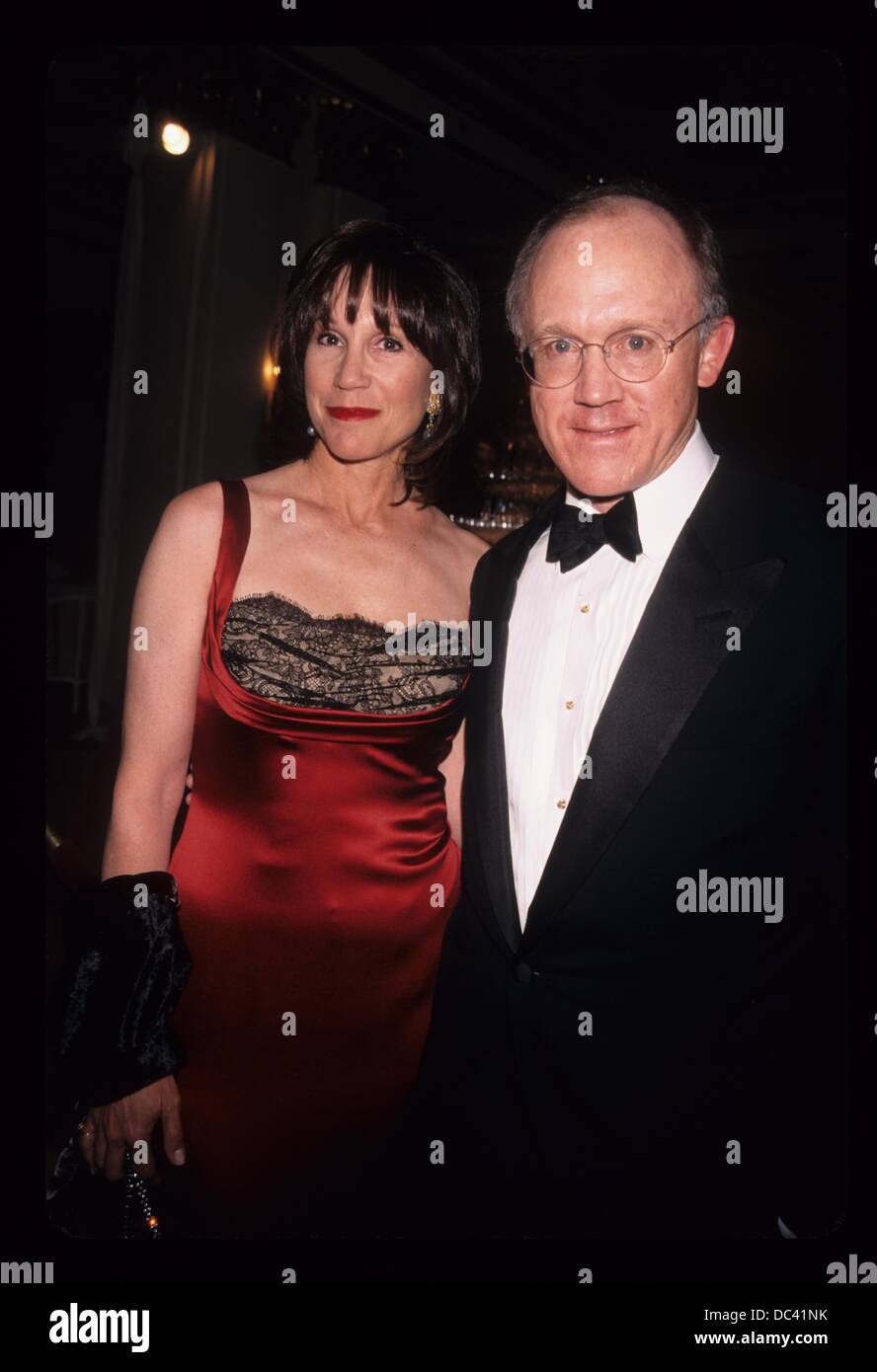 WOODY JOHNSON with wife Sale Johnson.The Red Ball - The Valentine of the Millennium at Plaza Hotel 2000.k17979ar.(Credit Image: © Andrea Renault/Globe Photos/ZUMAPRESS.com) Stock Photo