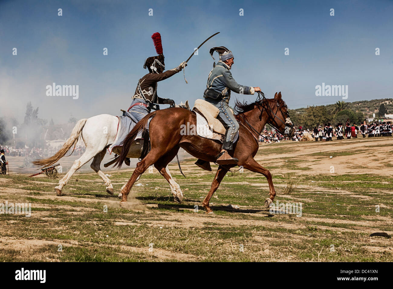 Bandit in the commemoration of the battle of Bailen, Jaen province, Andalusia, Spain, Take on October 8, 2011 Stock Photo