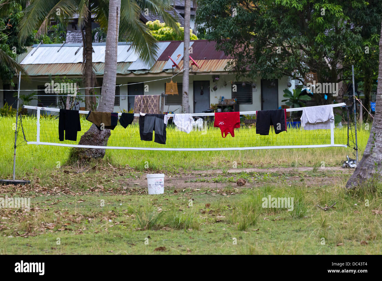 Laundry hung out to dry near Ao Nang, Thailand Stock Photo Alamy