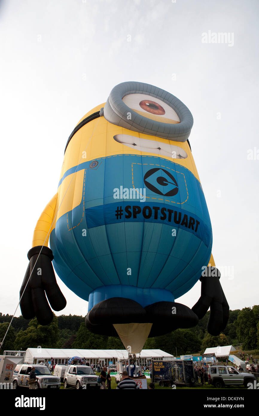 Bristol,UK,8th August 2013, Despicable me Minion hot air balloon at the ...