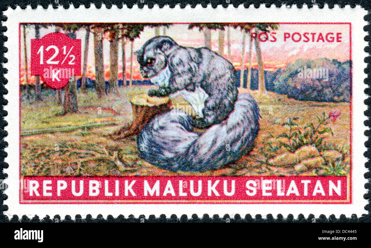 Republik of Maluku Selatan - Wild Animals Stamps MNH , Set of 9