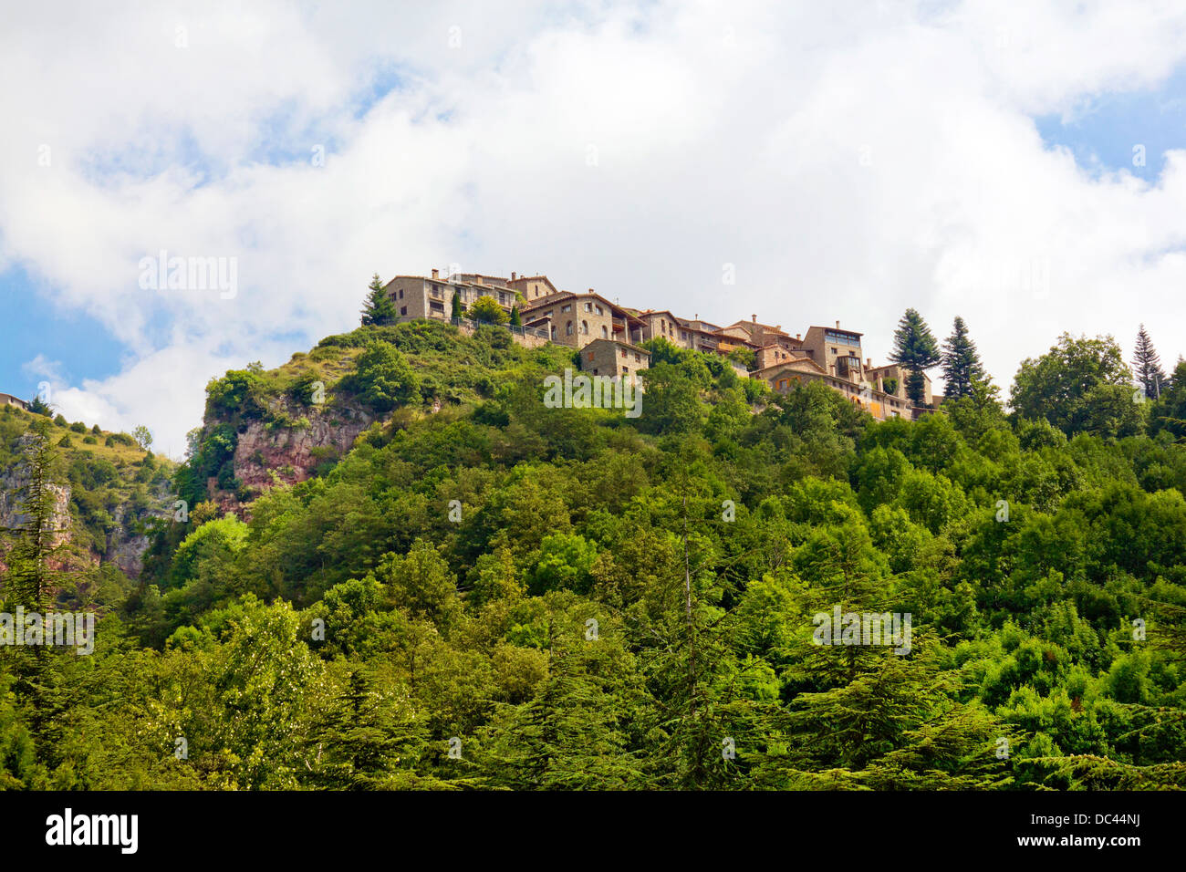 Castellar de N'Hug, high mountain village in Catalonia (Spain) Stock Photo