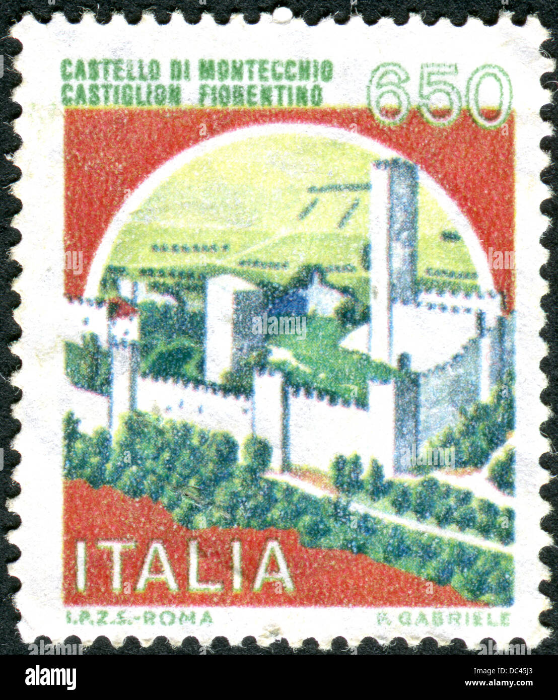 Postage stamp printed in italy hi-res stock photography and images 