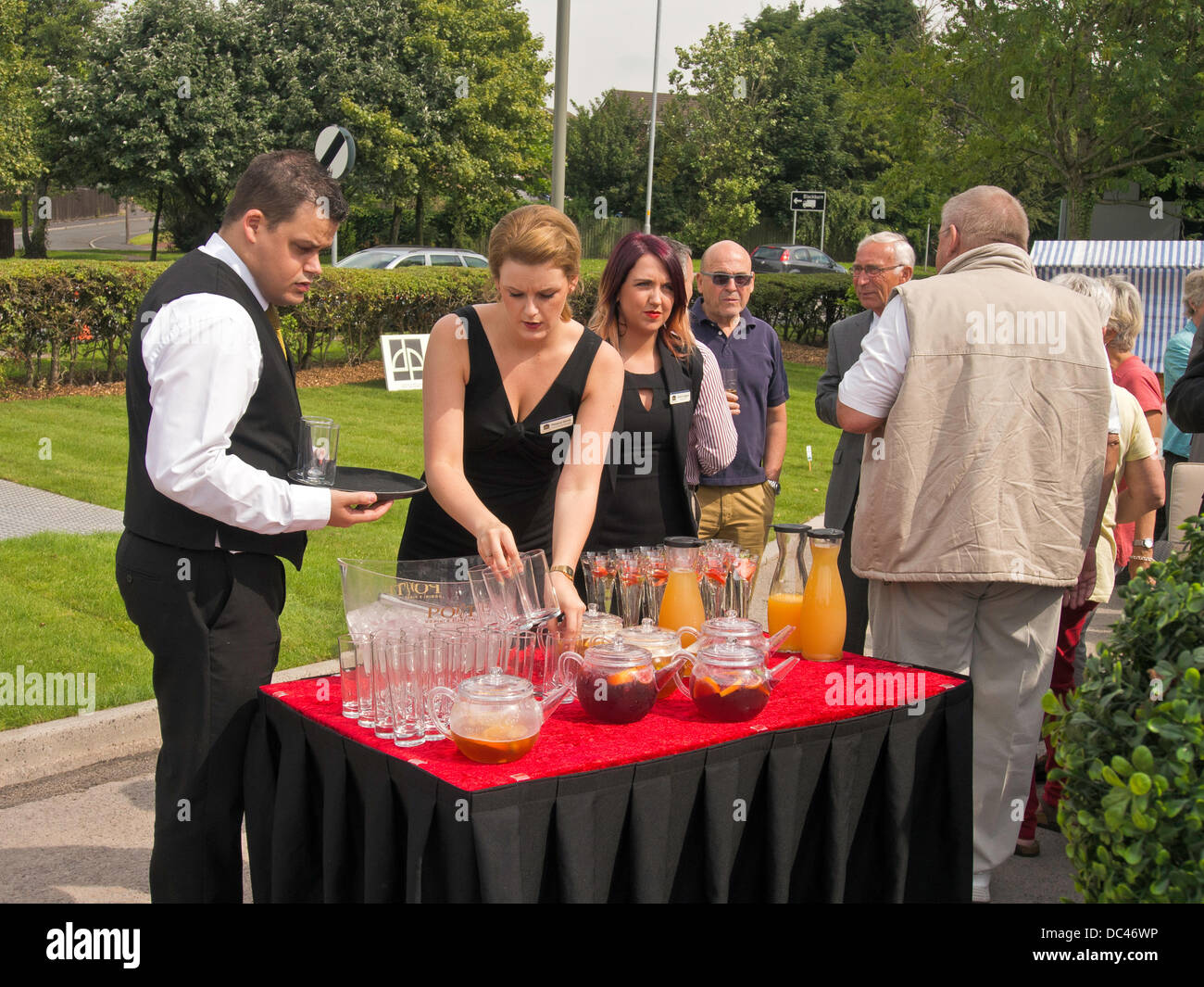 Hotel staff welcoming guests hi-res stock photography and images - Alamy