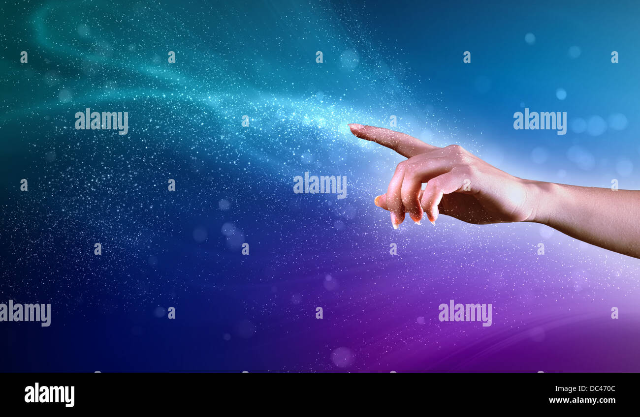 magical hands conceptual image Stock Photo - Alamy