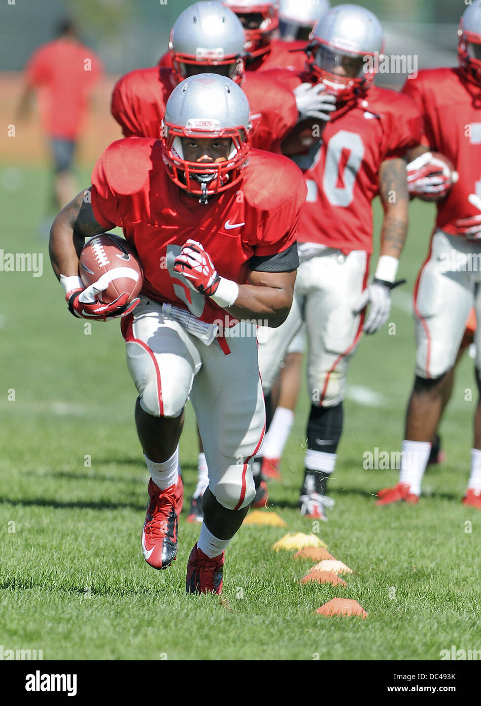 Ruidoso, NM, USA. 7th Aug, 2013. UNM's #5 Kasey Carrier during practice. in Ruidoso. Wednesday, Aug. 07, 2013. © Jim Thompson/Albuquerque Journal/ZUMAPRESS.com/Alamy Live News Stock Photo