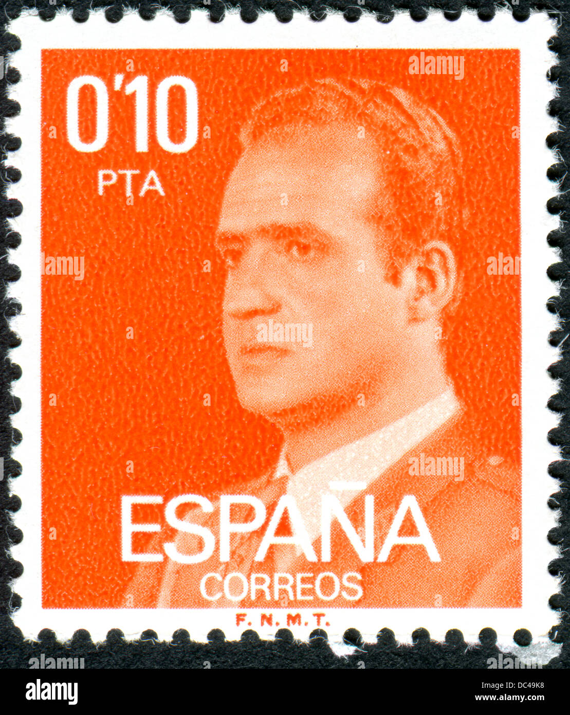 SPAIN-CIRCA 1977: A stamp printed in the Spain, shows the King of Spain Juan Carlos I, circa 1977 Stock Photo