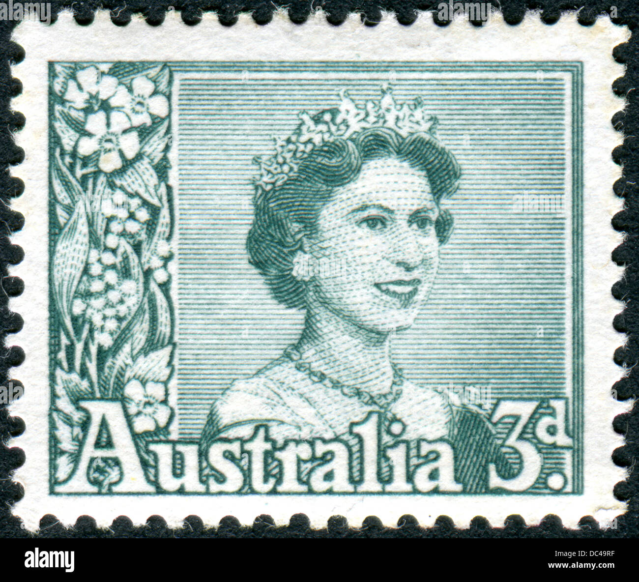 AUSTRALIA - CIRCA 1959: Postage stamp printed in Australia, shows a ...