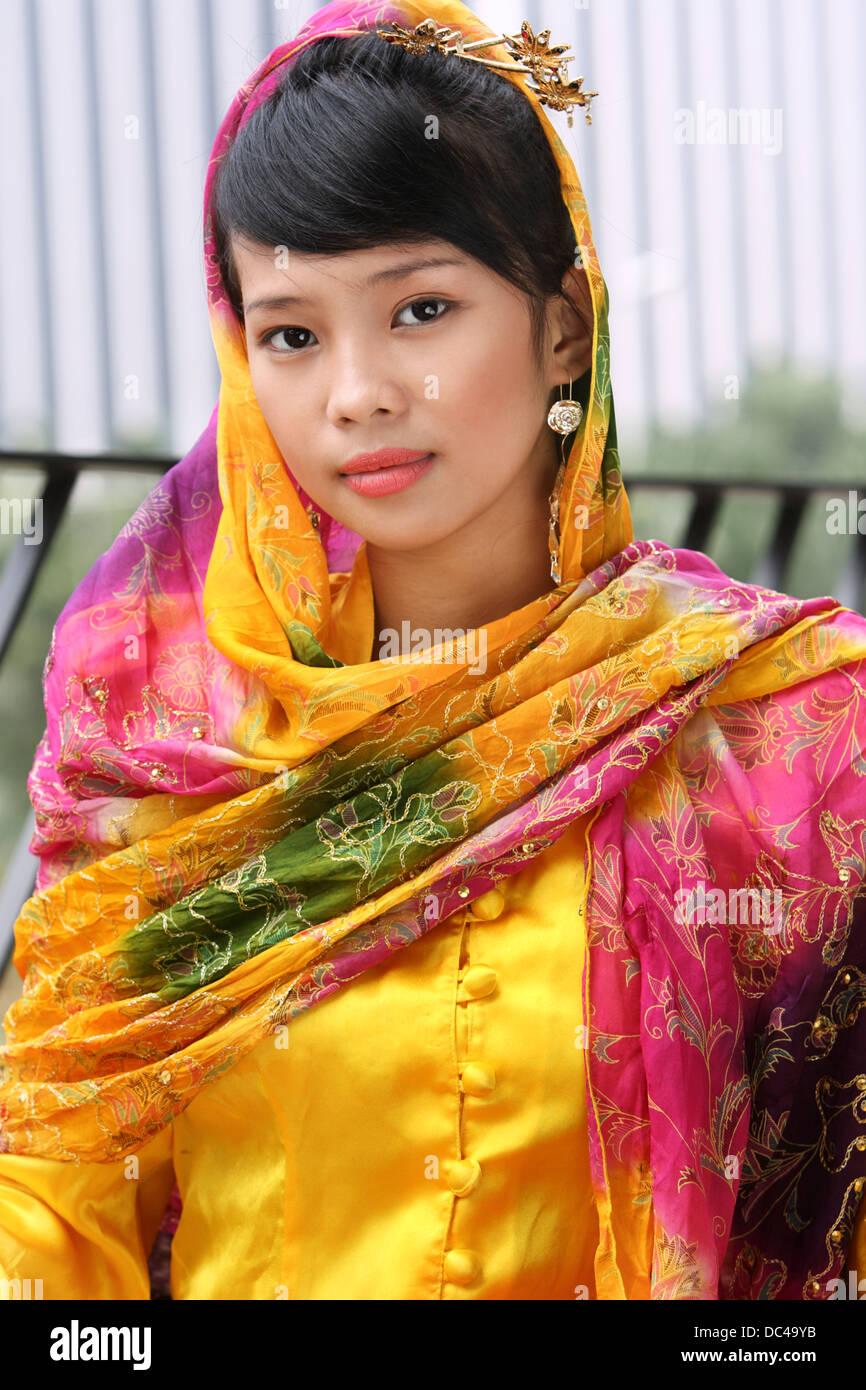 Portrait of a Young Attractive Asian Student Girl Stock Photo - Alamy