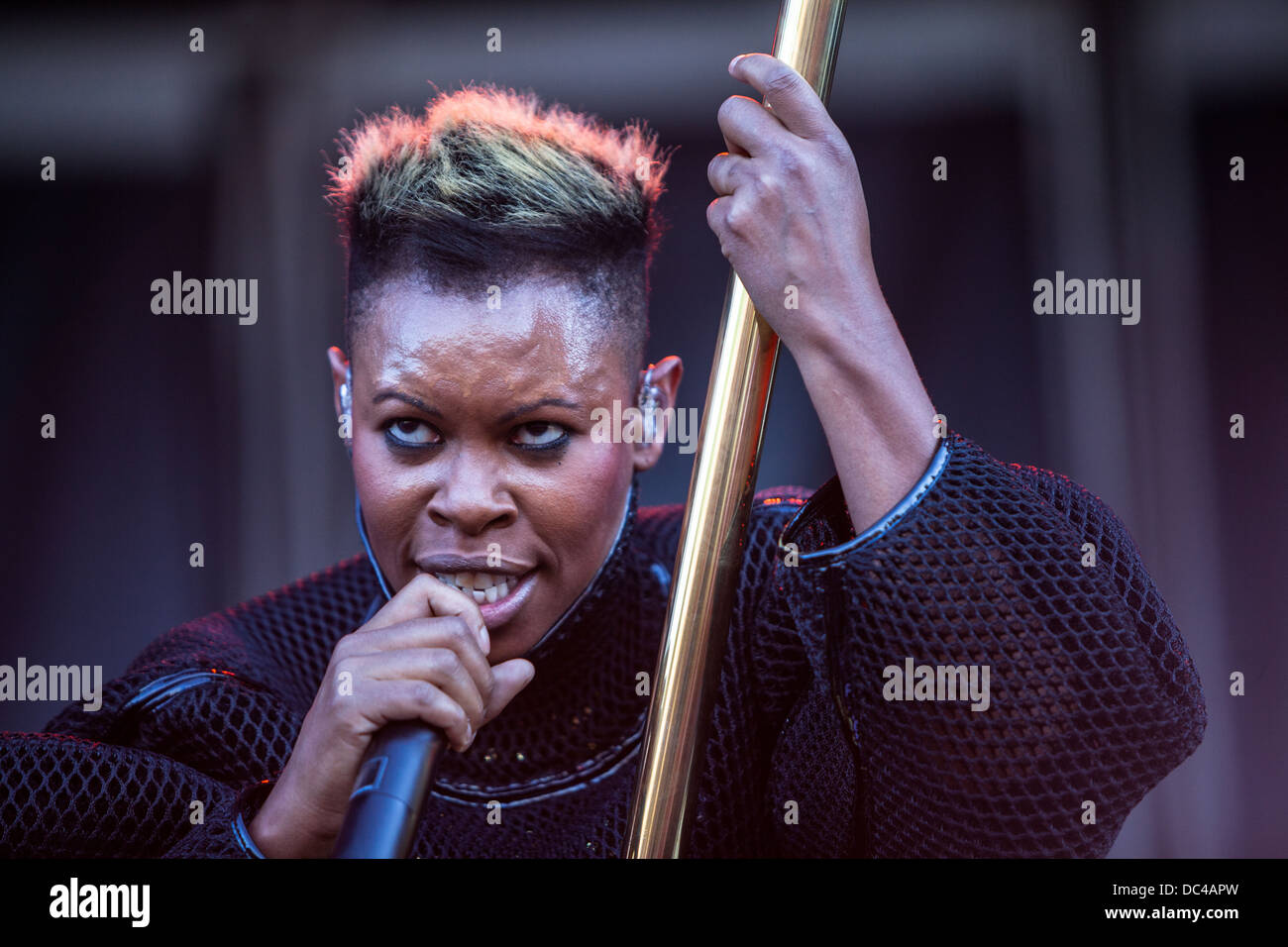 Skin of the english band Skunk Anansie performs live during Sziget