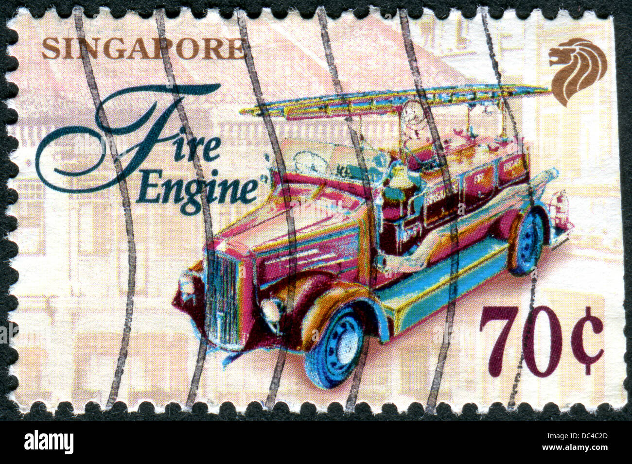 Singapore stamp stamp collection hi-res stock photography and