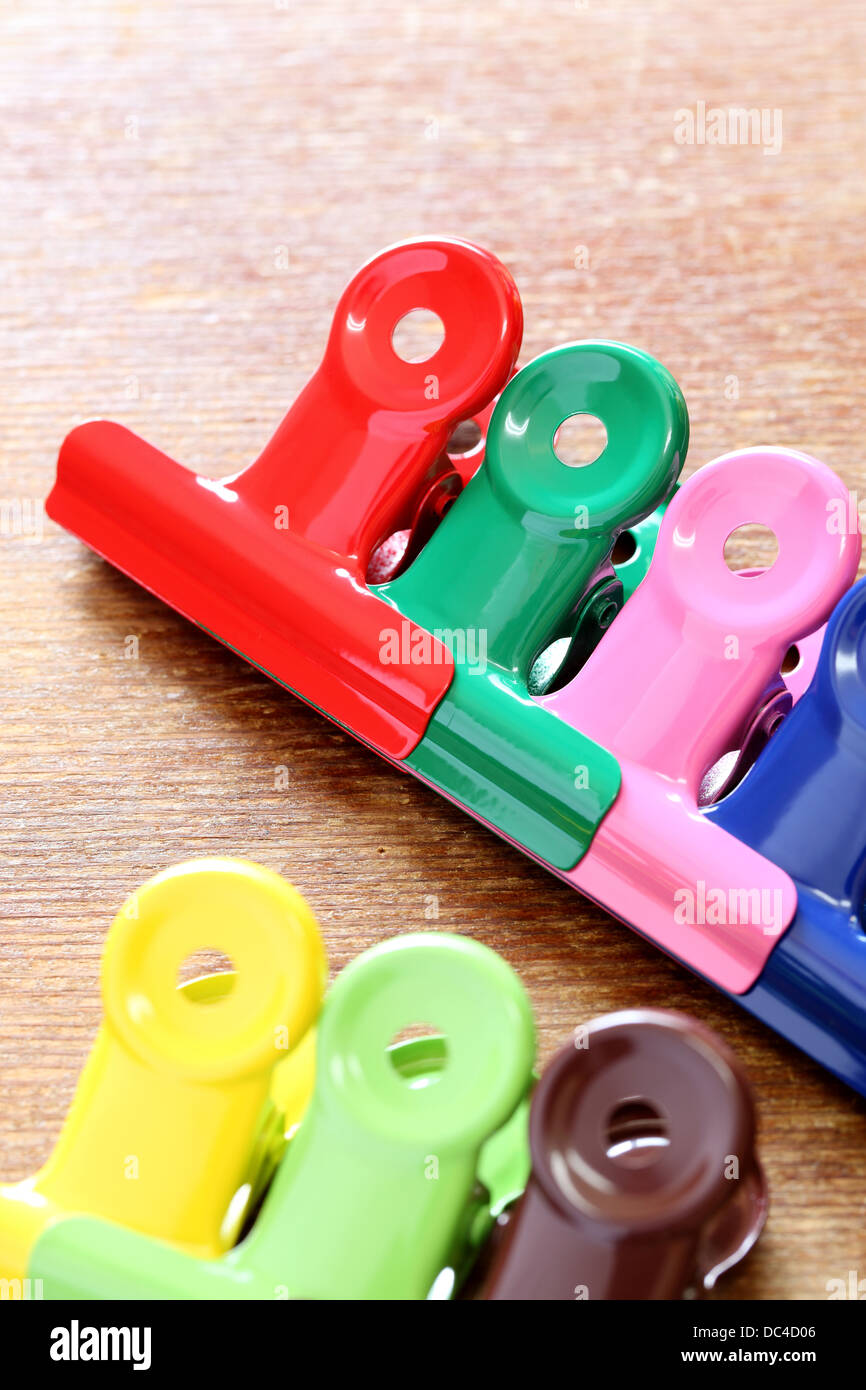 Binder clips for paper Stock Photo Alamy