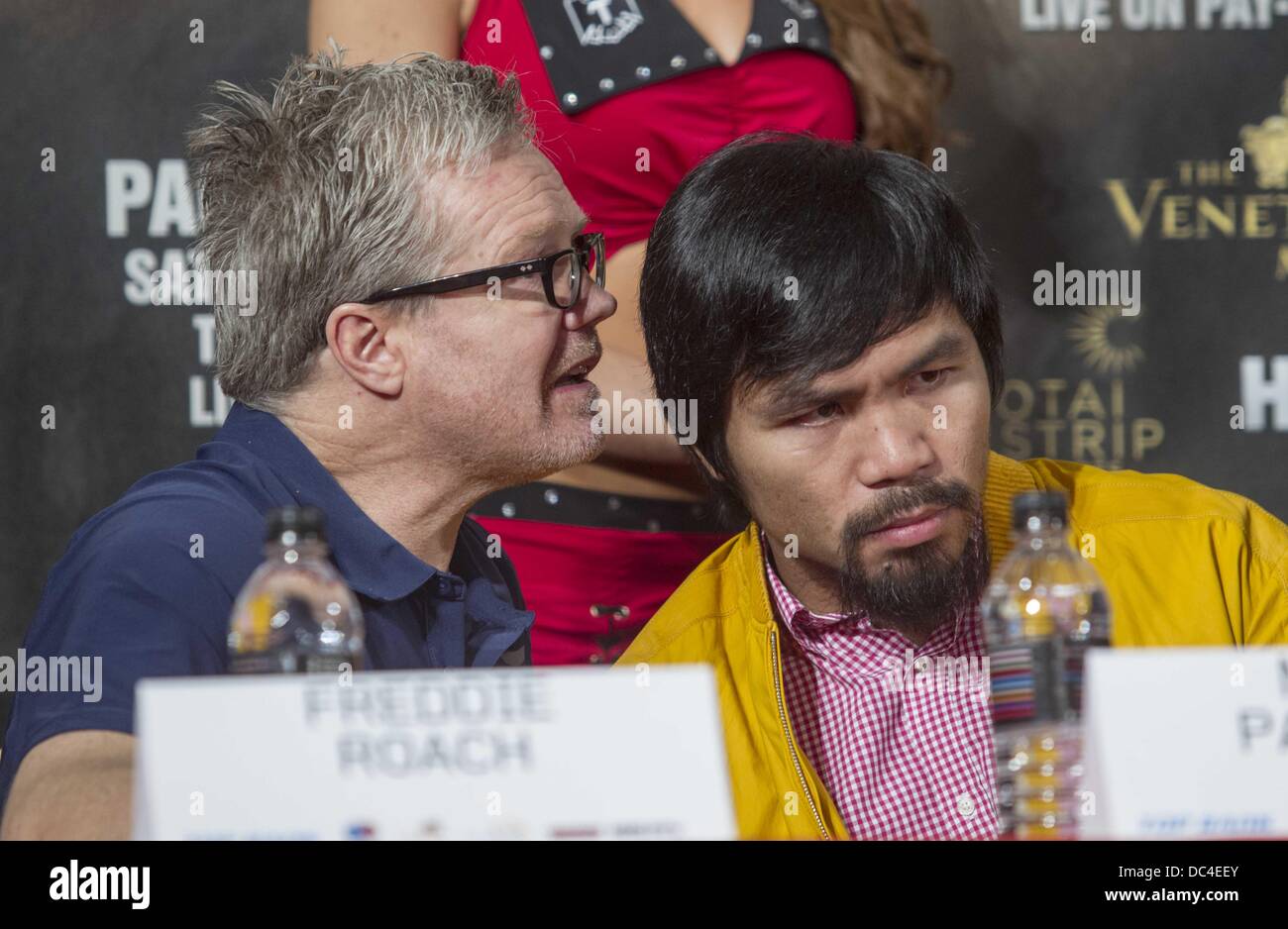 Philapines Ropach Los Angeles, California, USA. 8th Aug, 2013. Trainer Freddie Roach ...