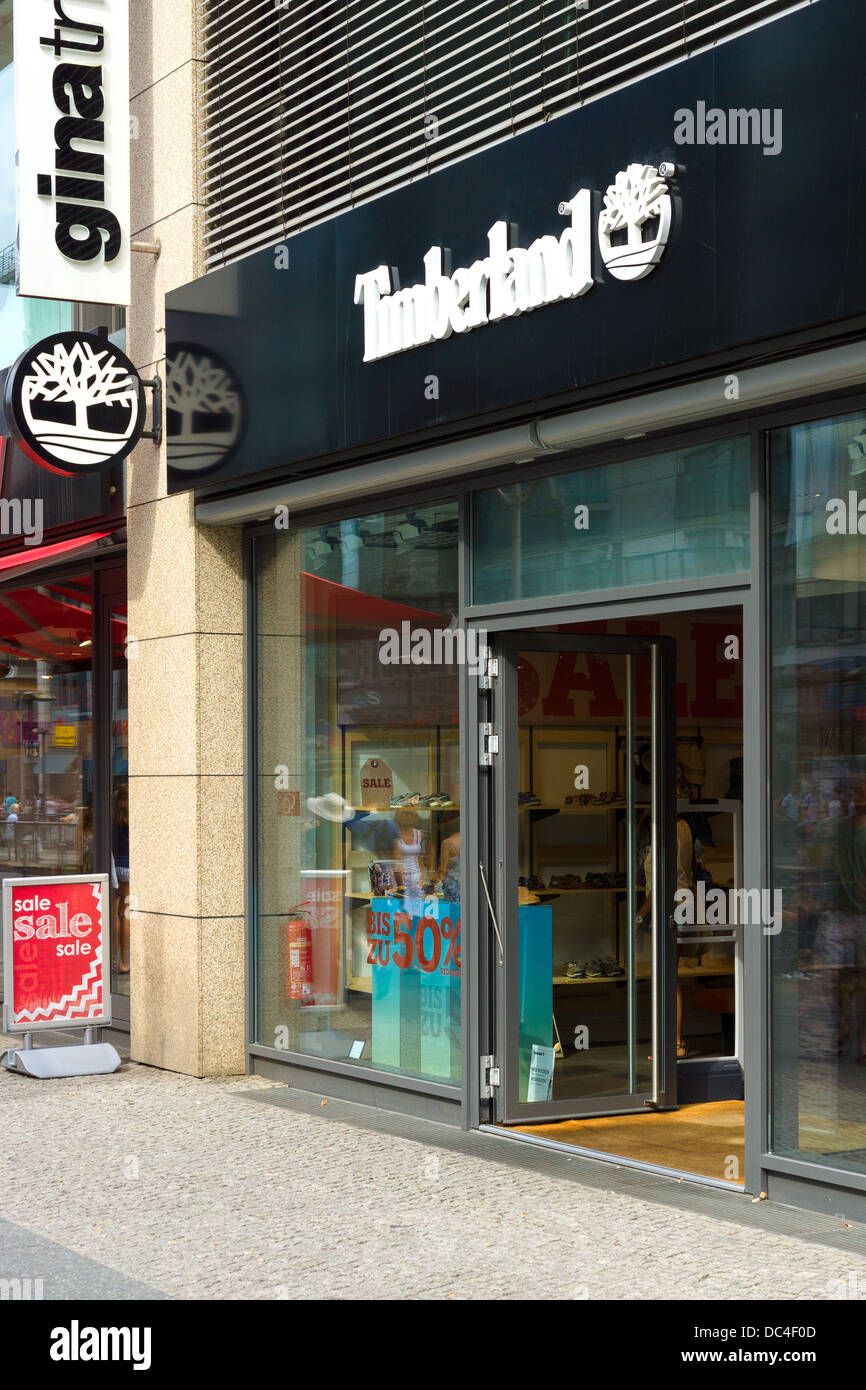 Timberland Store on Friedrichstrasse Stock Photo - Alamy