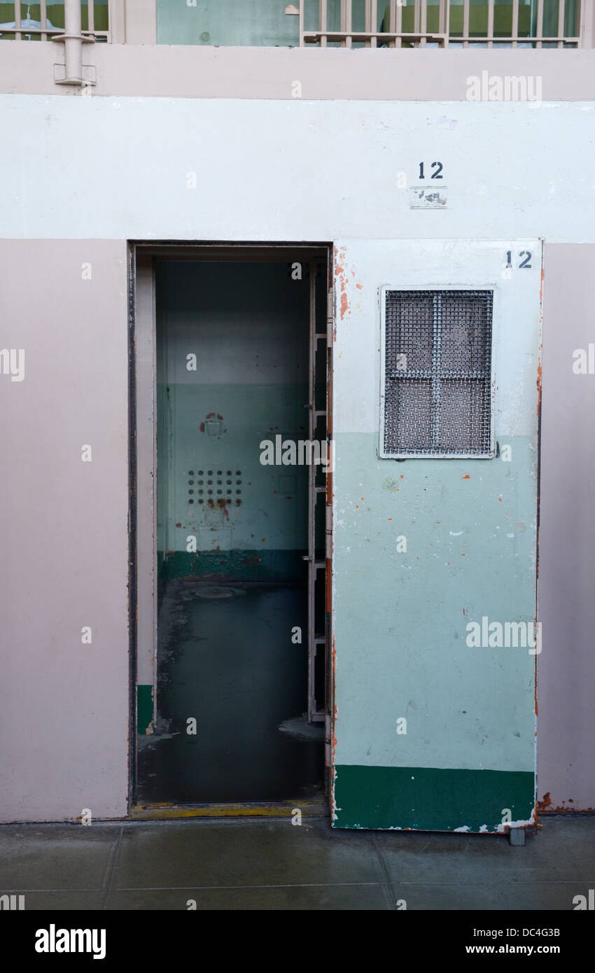 Alcatraz Penitentiary prison cell for solitary confinement Stock Photo