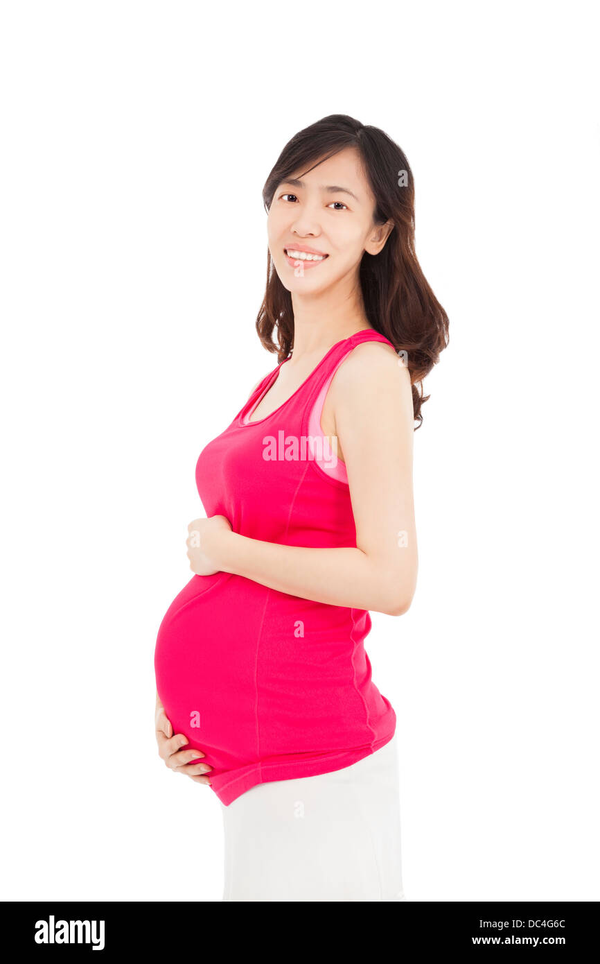 beautiful pregnant young woman Stock Photo