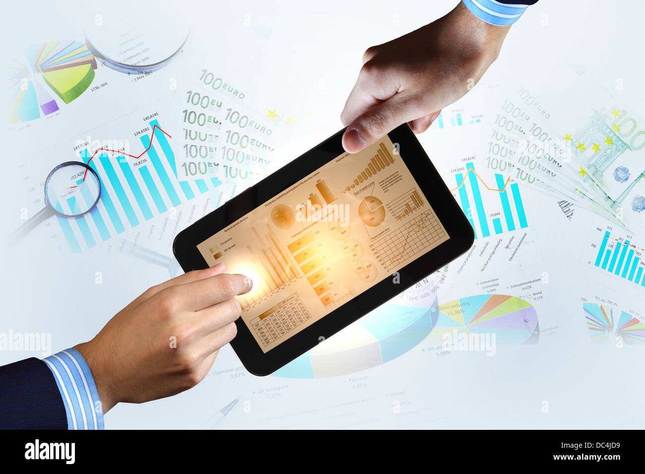 Modern computer technology in business Stock Photo - Alamy