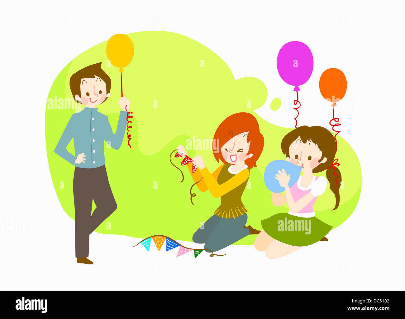 Illustration Of Ladies Getting Ready For Party Stock Photo Alamy Illustration Of Ladies Getting Ready For Party Stock Photo Alamy