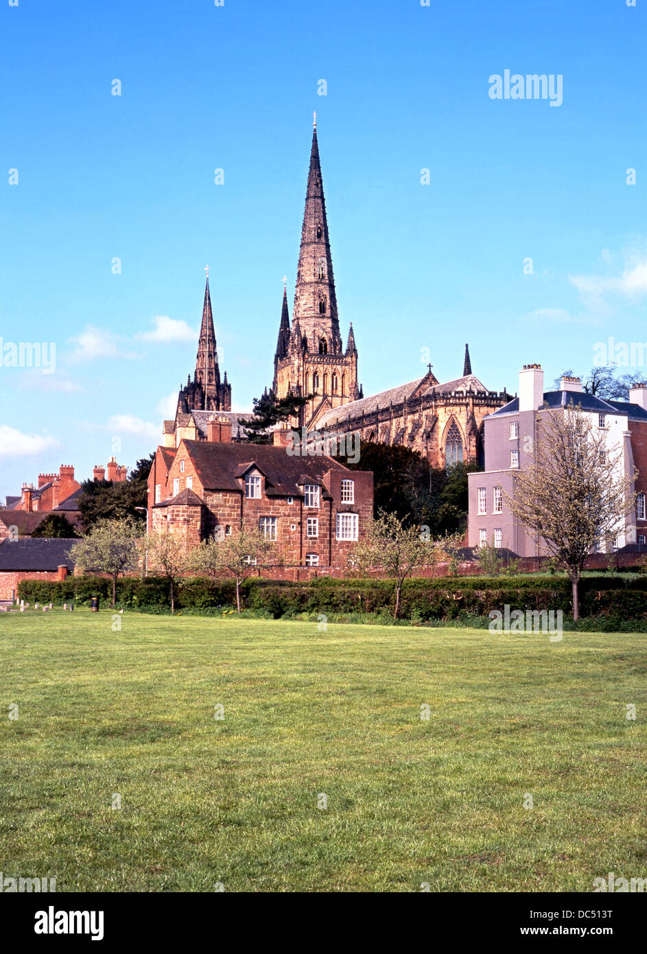 Cathedral Church of the Blessed Virgin Mary and St. Chad, Lichfield, Staffordshire, England, UK