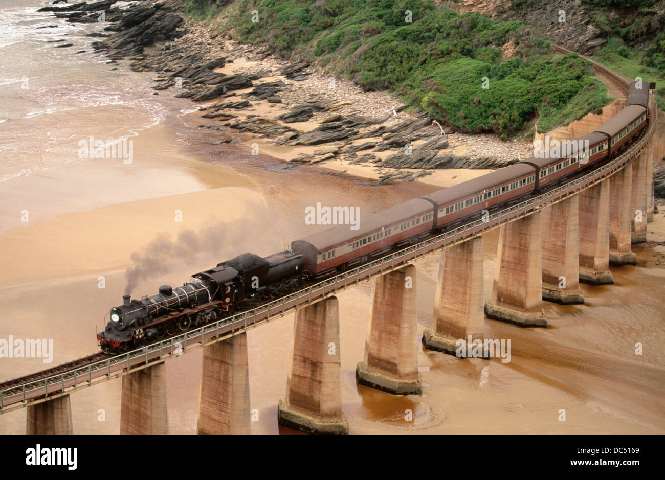 Outeniqua ChooTjoe steam train. South Africa Stock Photo Alamy