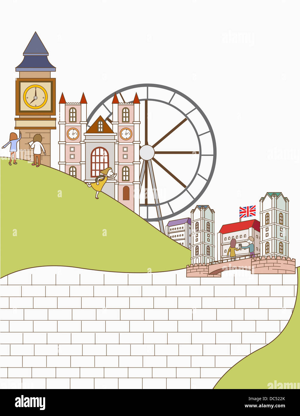 illustration of England Stock Photo - Alamy