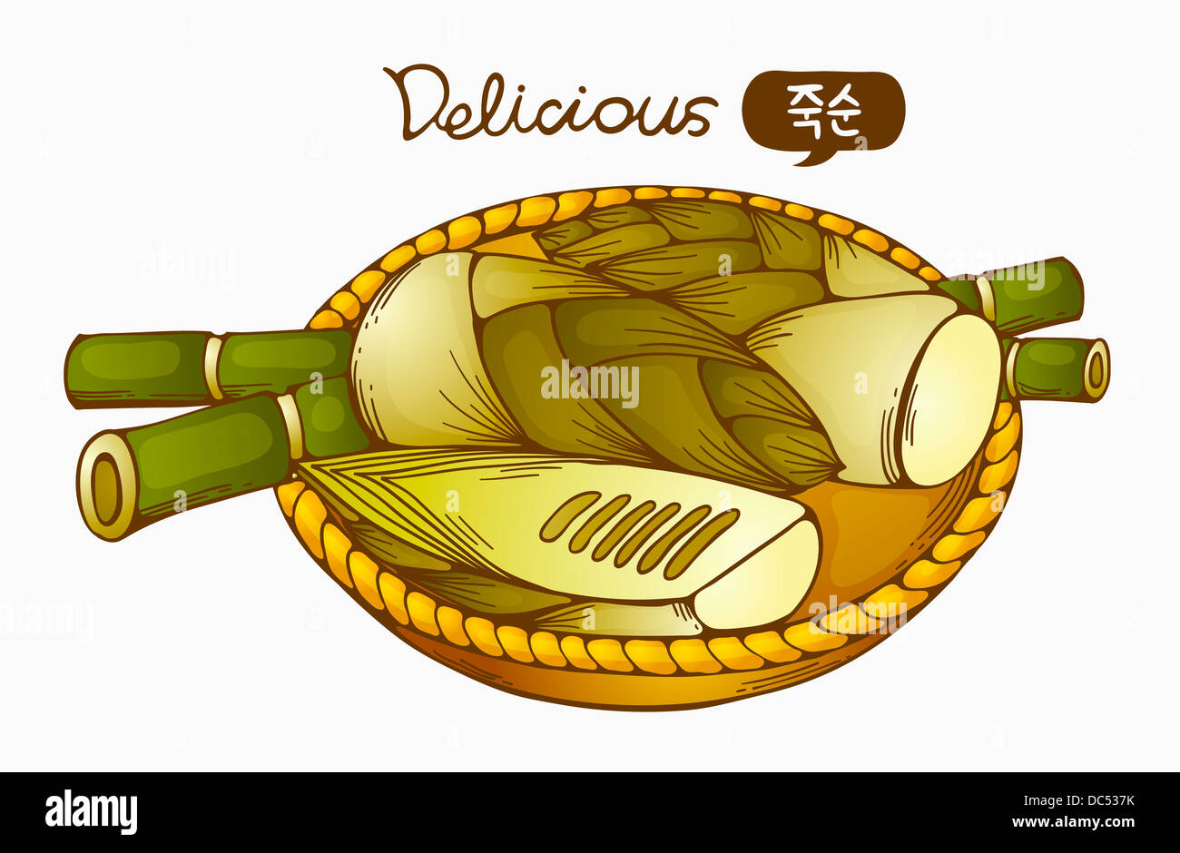 illustration of delicious bamboo shoot Stock Photo Alamy