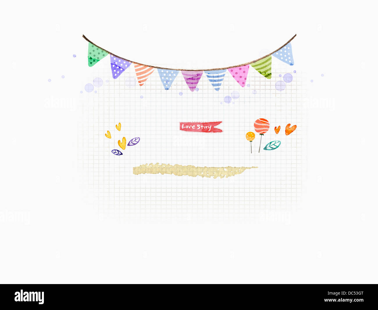 illustration design of ppt template front page Stock Photo - Alamy