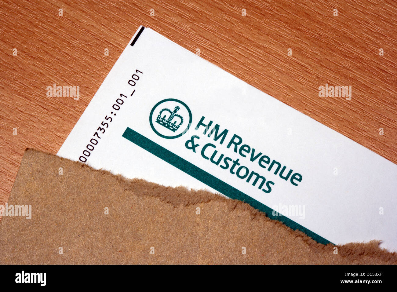 HM Revenue & Customs letter and envelope Stock Photo