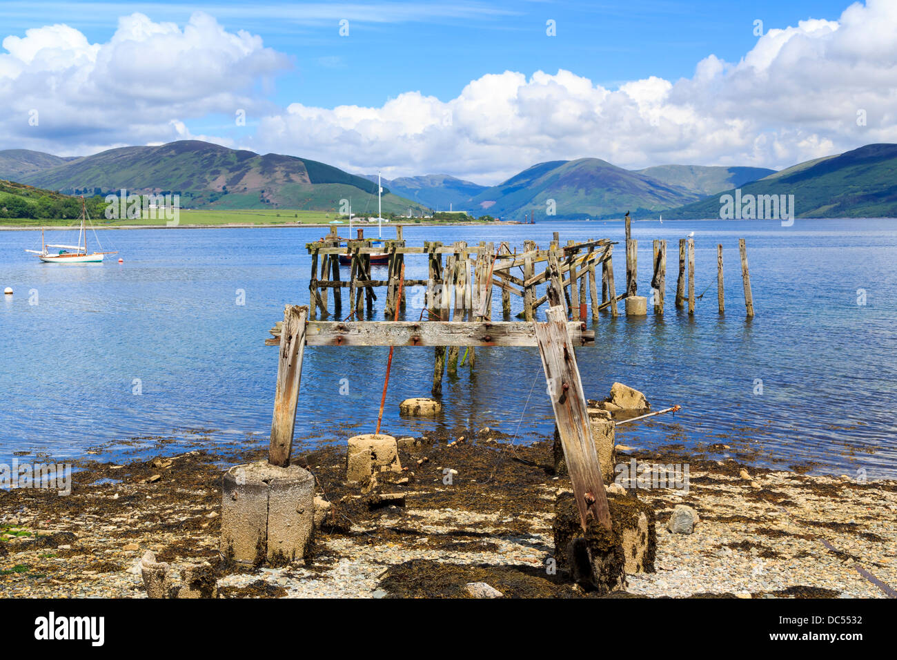 Port Bannatyne on the Isle of Bute Scotland UK Stock Photo Alamy