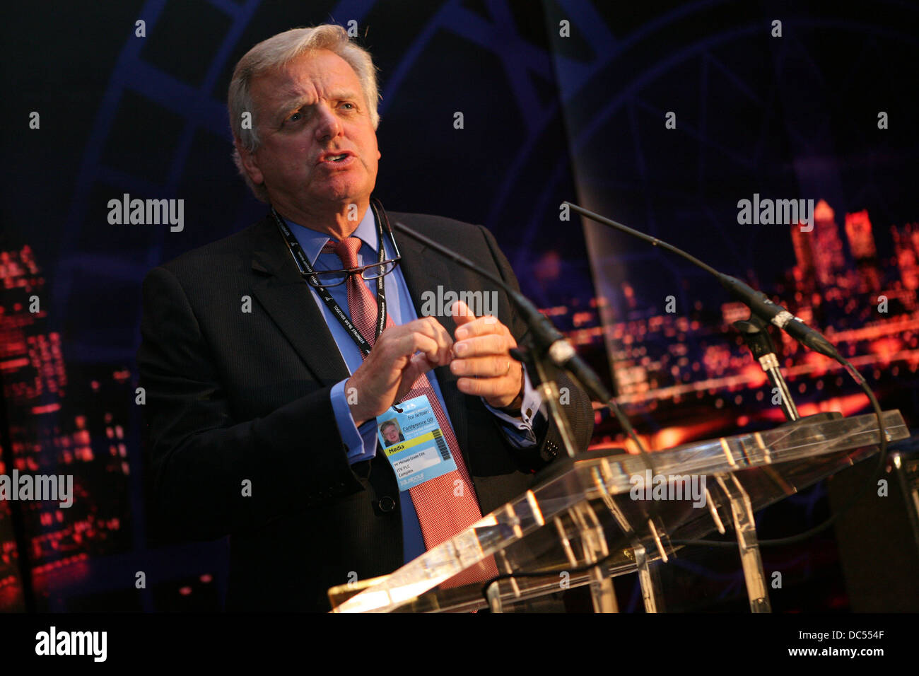 Michael Grade during the News at Ten party at the Radisson hotel Stock ...