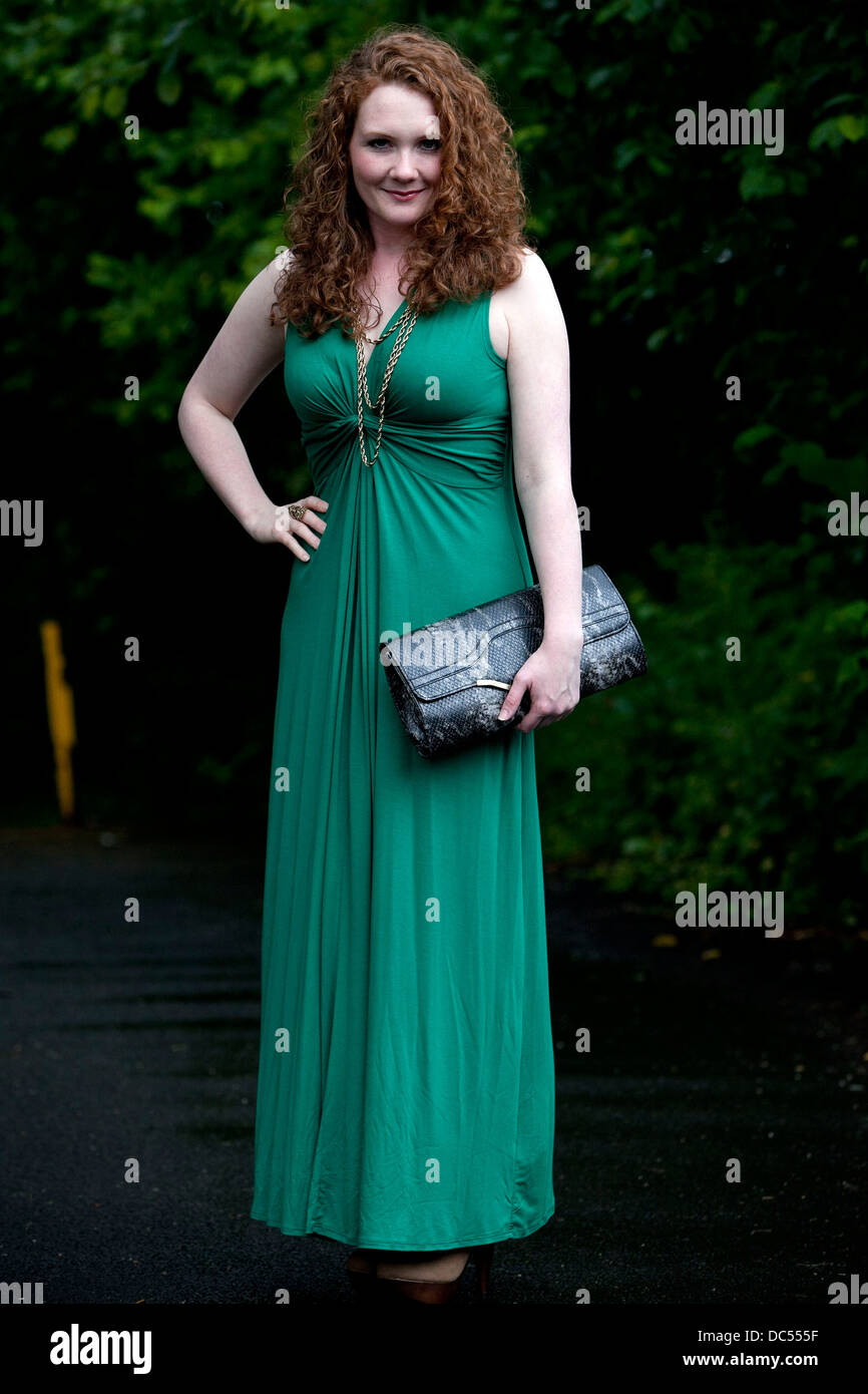 Jenny McAlpine  attends an Alzheimer's Society charity function at the Prestwich Conservative Club Stock Photo