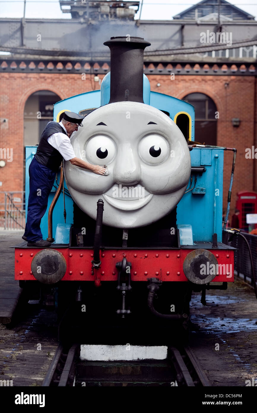 Thomas the Tank Engine train at the Museum of Science and Industry in Manchester Stock Photo