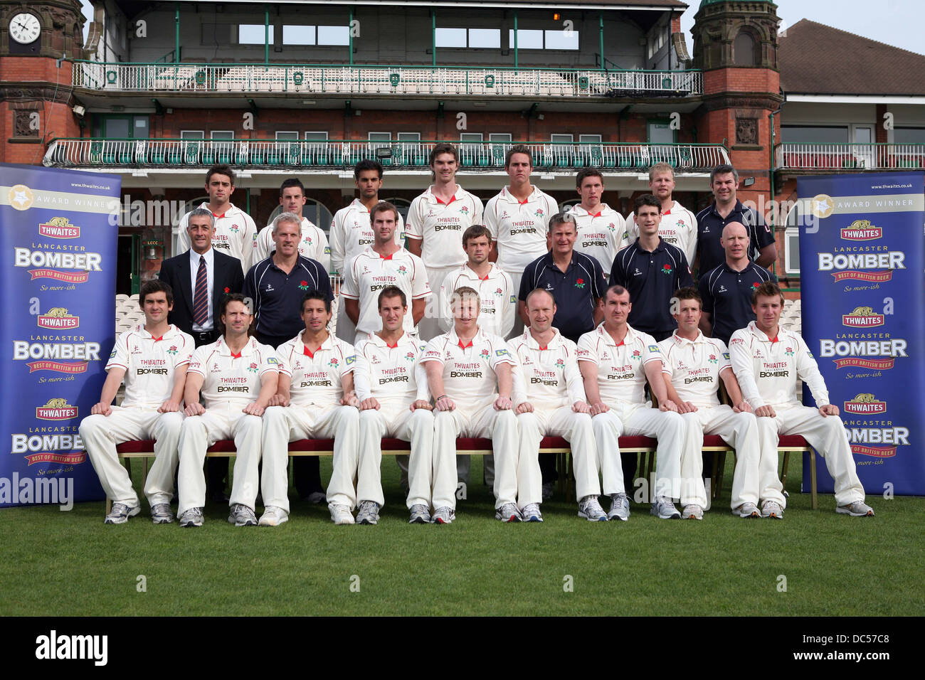 Lancashire County Cricket Club photocall April 6th 2009 Stock Photo