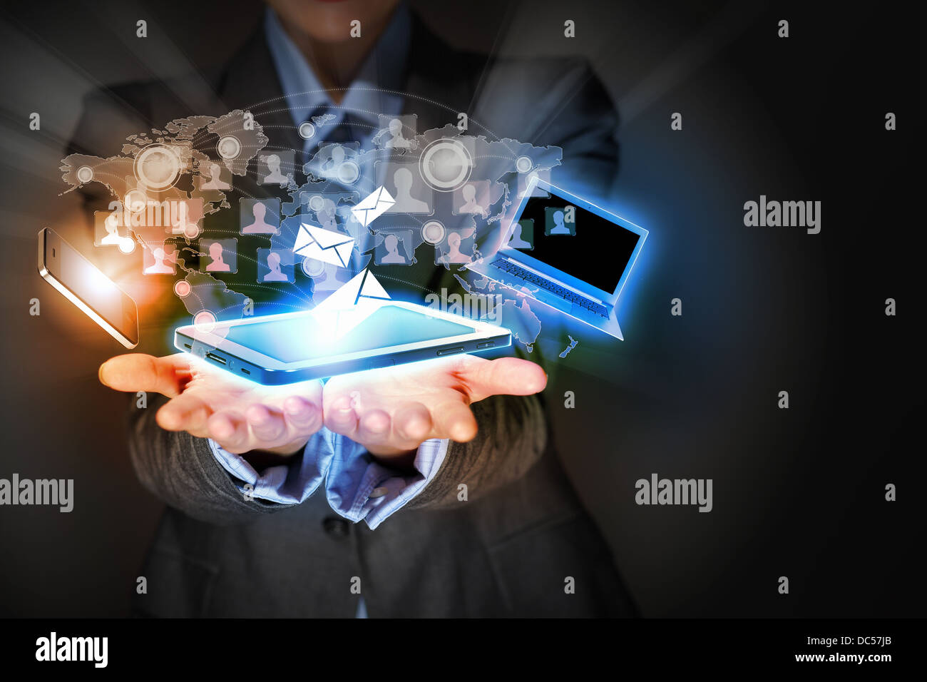 Touch screen computer device Stock Photo - Alamy