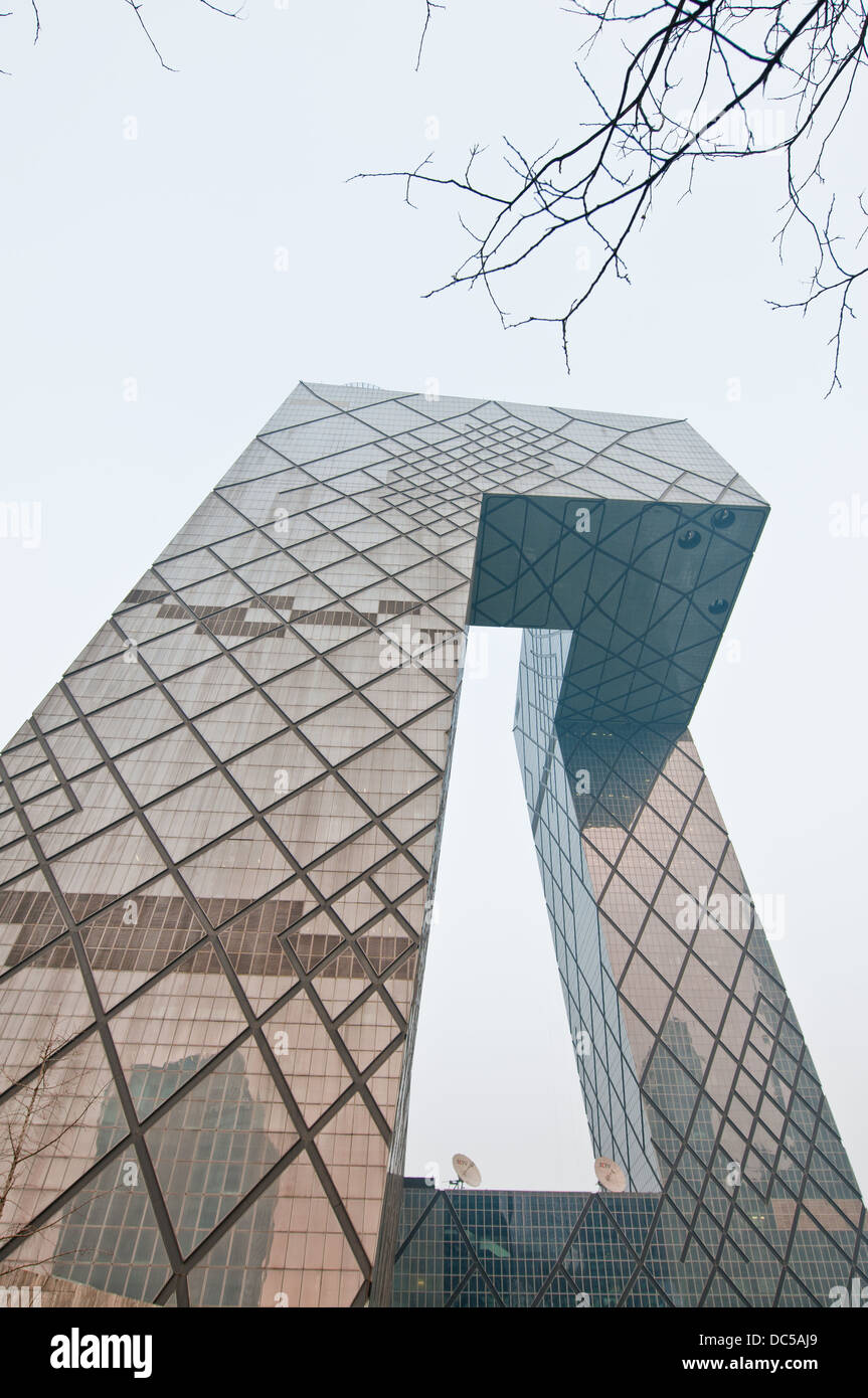 China Central Television (CCTV) Headquarters modern building on East