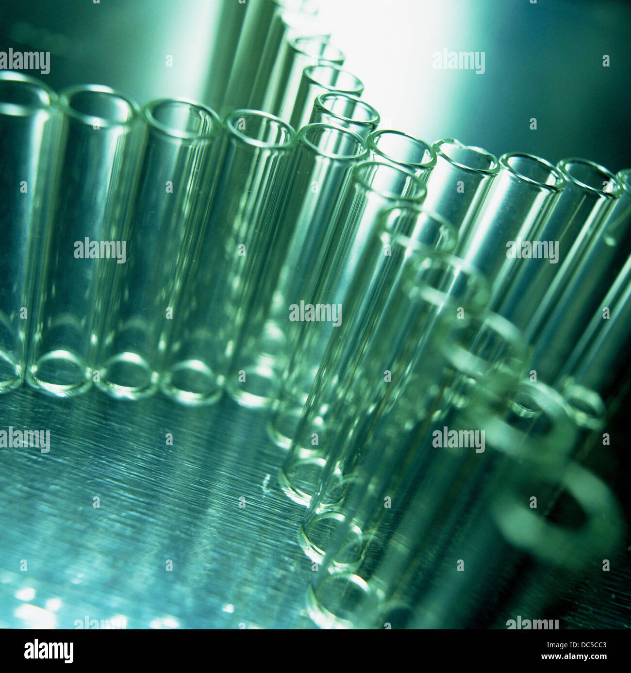 Glass tubes in lab Stock Photo Alamy