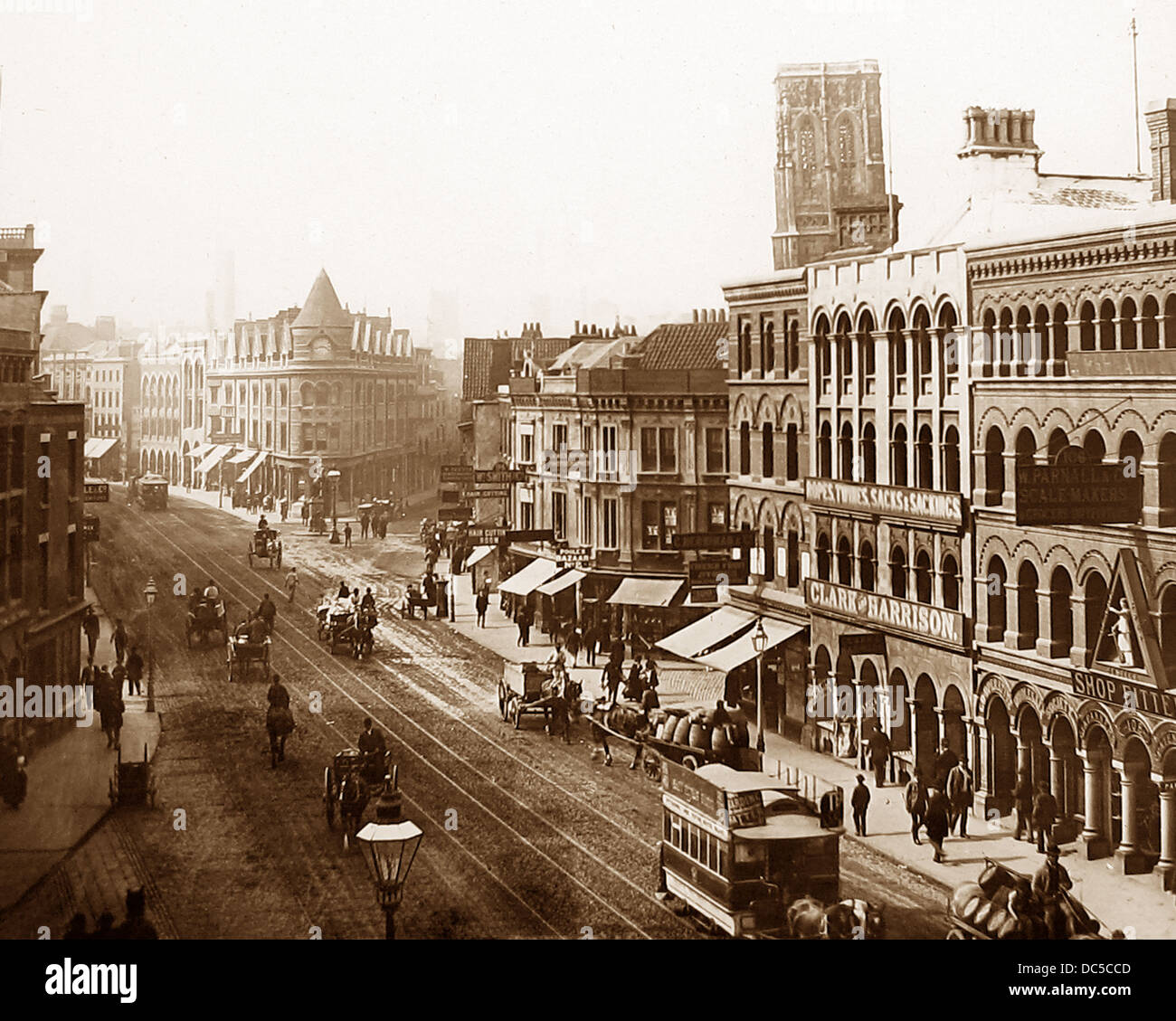 Bristol Victoria Street Victorian period Stock Photo