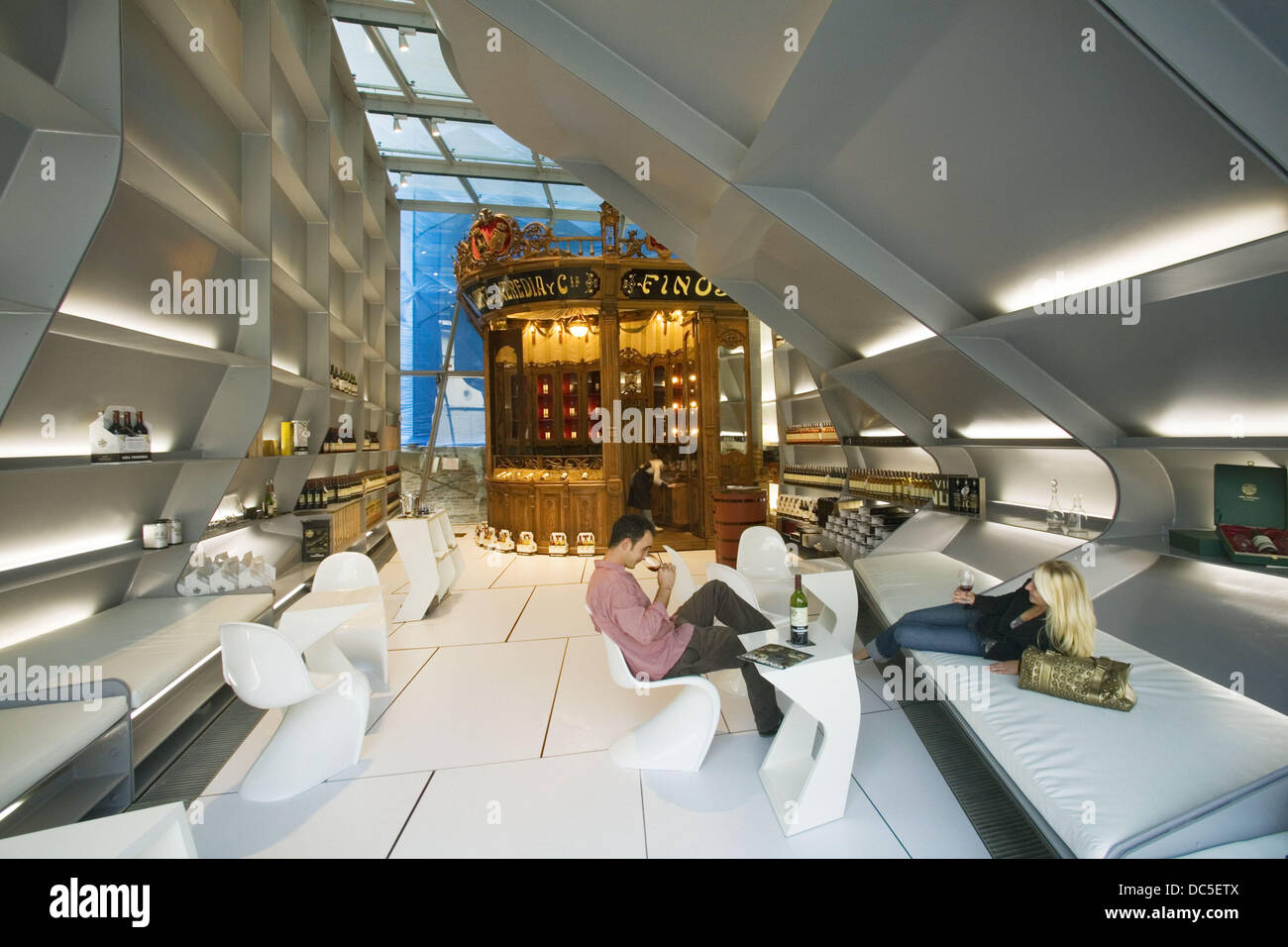 Lopez de Heredia winery shop. Wine tasting. Architect Zaha Hadid. Villa Tondonia. Haro, La