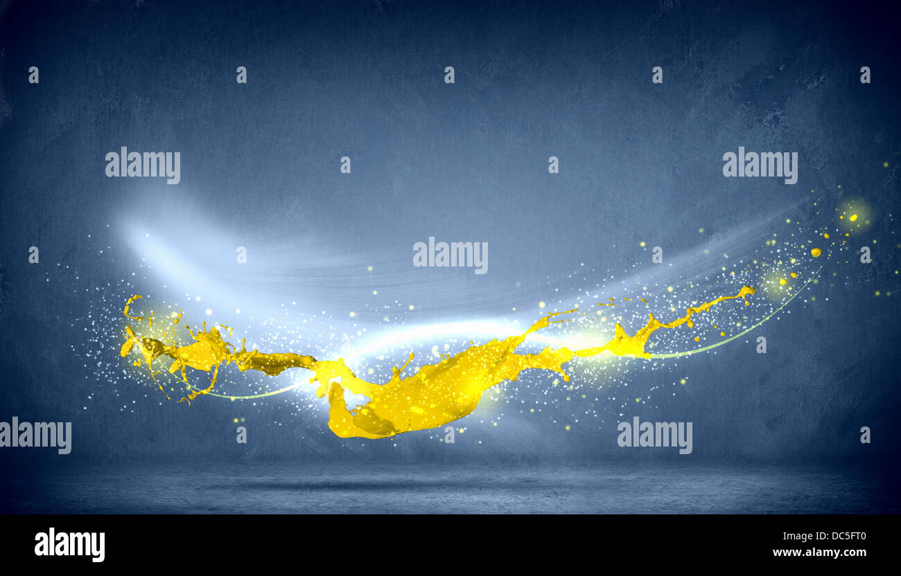 Abstract pink ink splashes on hi-res stock photography and images - Alamy