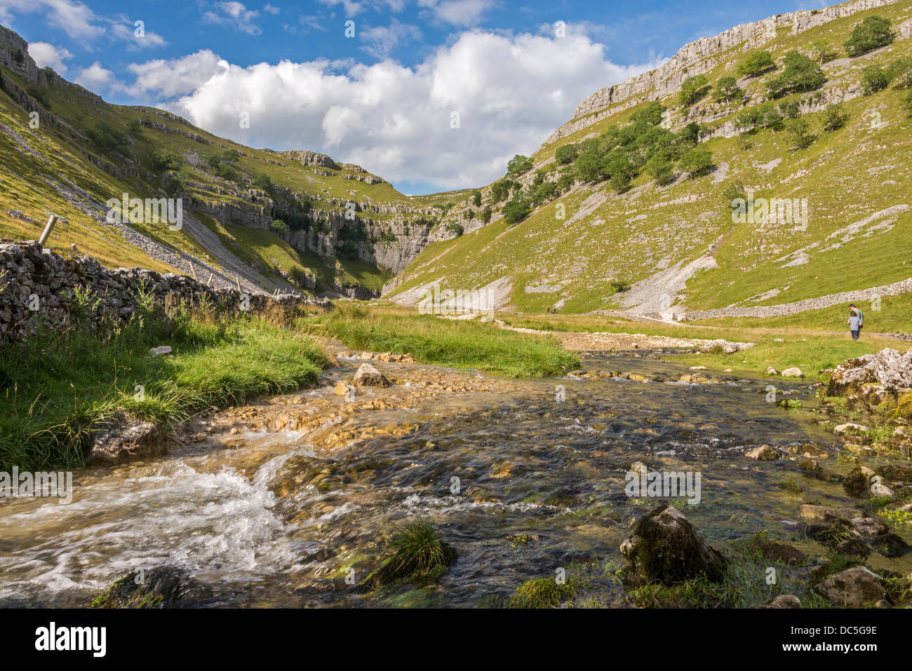 Gordale Scar North Yorkshire. North West England. Yorkshire Dales National Park. YDNP. Stock Photo
