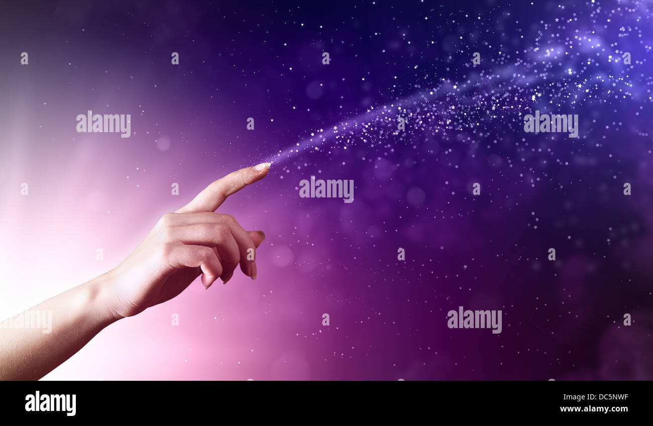 magical hands conceptual image Stock Photo - Alamy